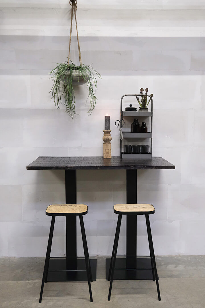 Trademark Living Clint bordplade i sortmalet mangotræ - L