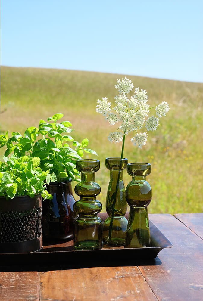 Trademark Living Dias vase - olivengrøn