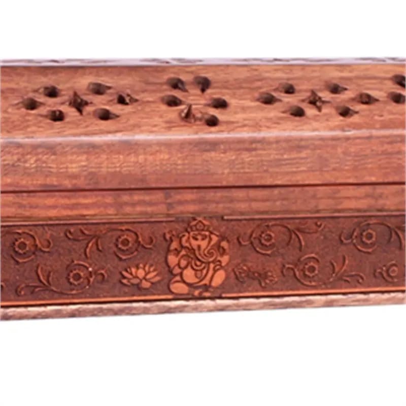 INCENSE STICKS BURNER WOOD GANESH