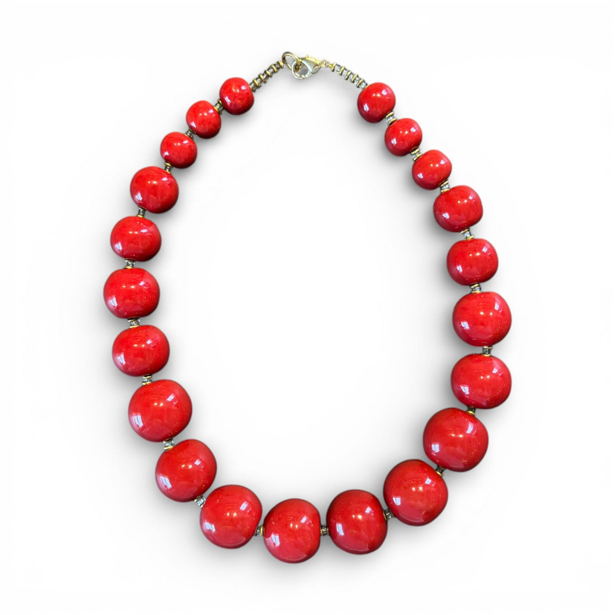 Perlekæde - Tango - Bright Red