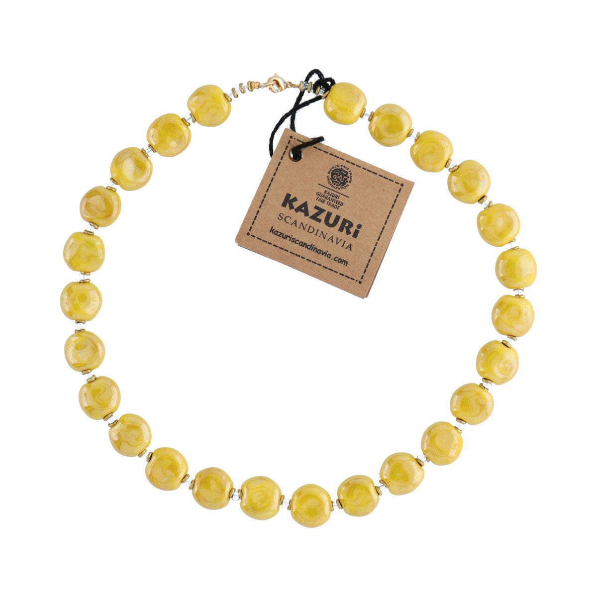 Perlekæde - Tombola - Golden yellow mop