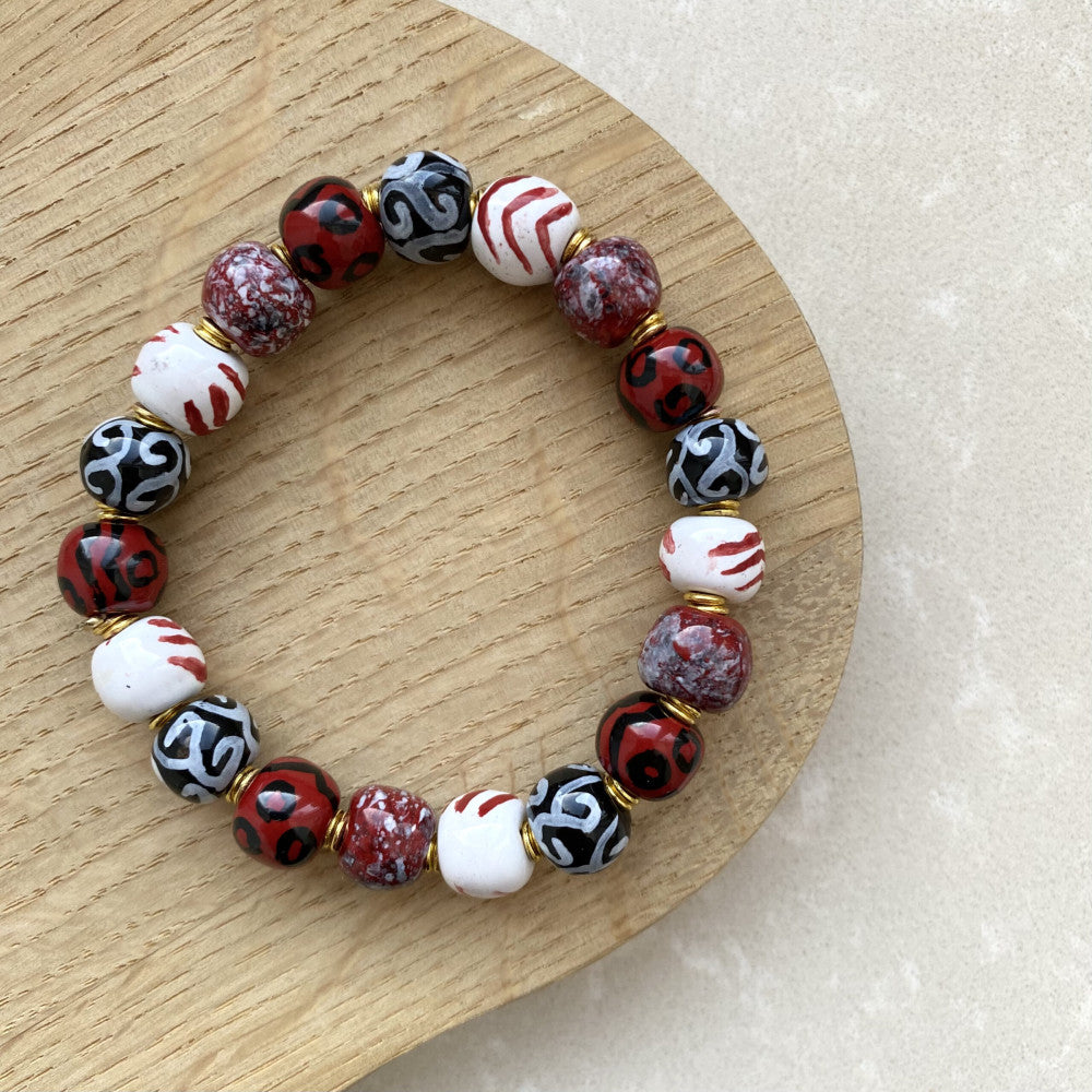 Perlearmbånd elastik - Lady bag