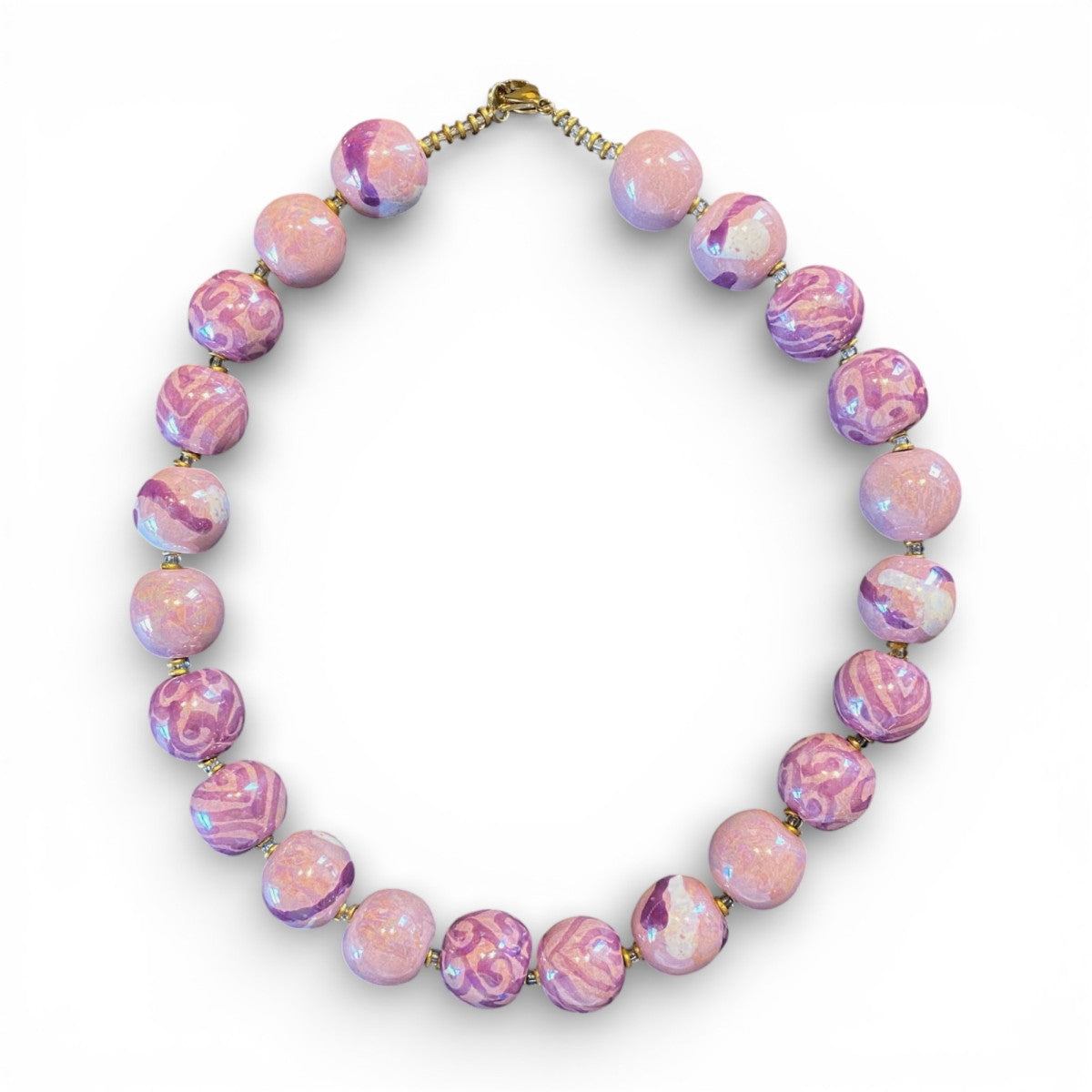 Perlekæde - Candy ting - Violet ice