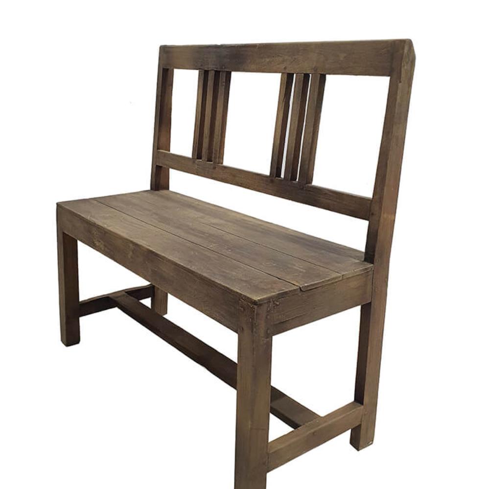 Gammel original patineret biblioteksbænk