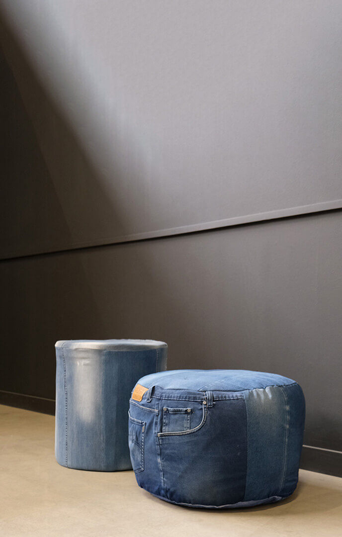 Trademark Living Denim puf - lav