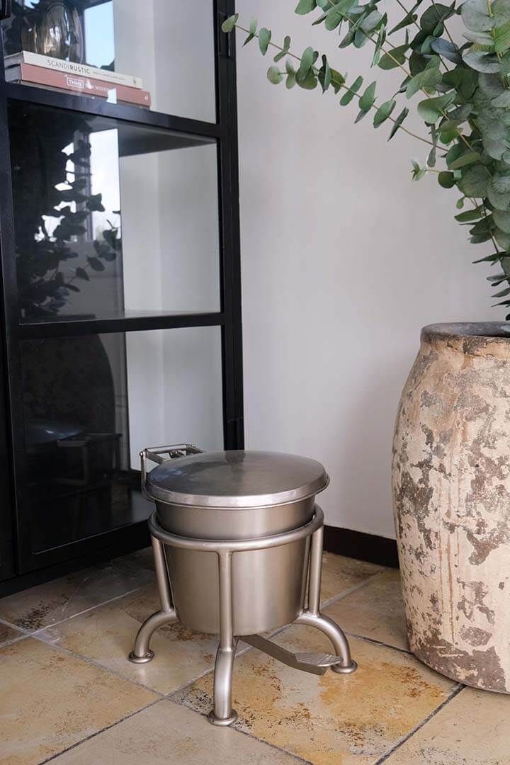 Trademark Living Klapp pedalspand shiny - S