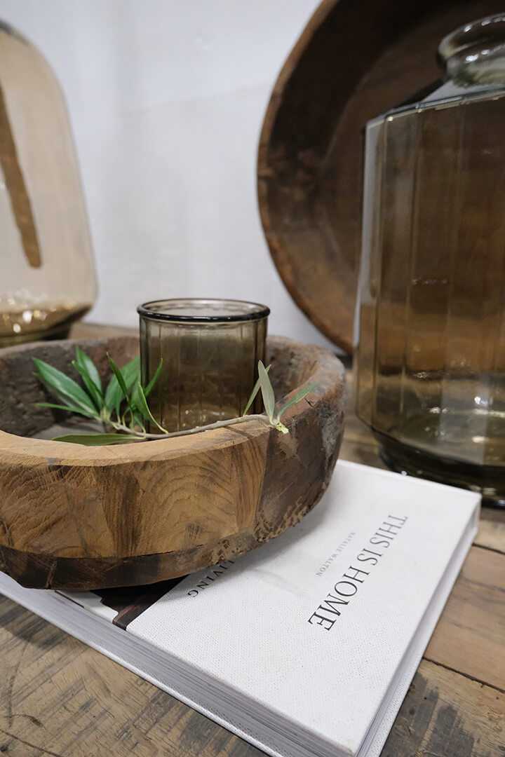 Trademark Living The Edge vase/skjuler - røgfarvet