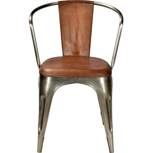 Trademark Living Living spisebordsstol - shiny med læder