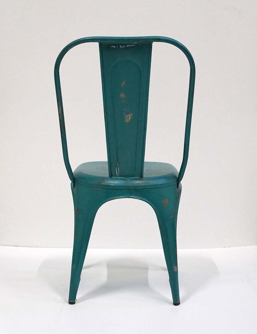 Trademark Living Living spisebordsstol med høj ryg - antikblå