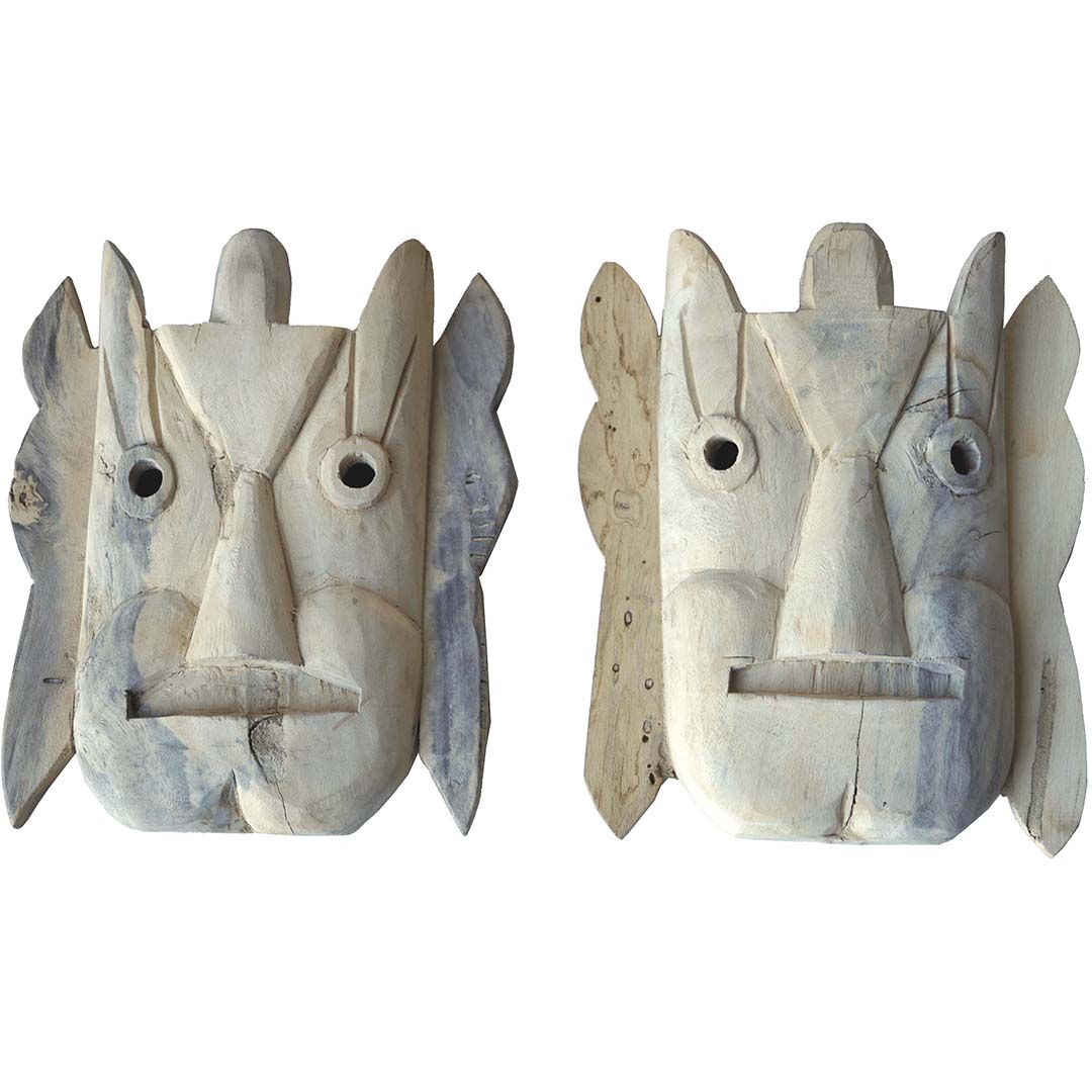 Trademark Living Træmaske med fine detaljer