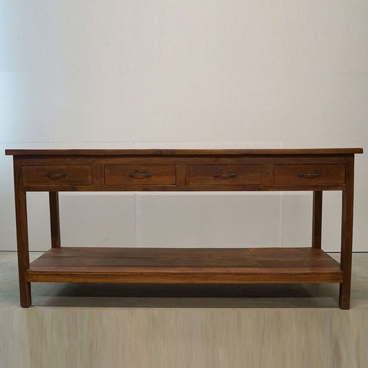 Trademark Living Lang disk med skuffer og hylde