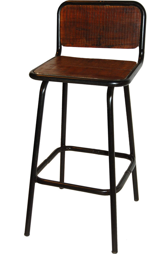 Trademark Living Helmer barstol med genbrugstræ