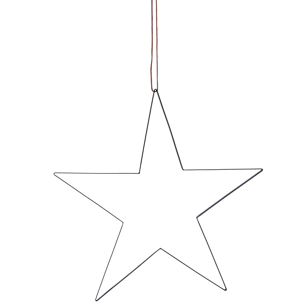 Trademark Living Stjerne med lædersnor - XL