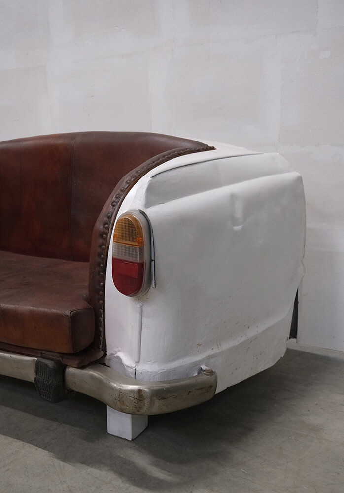 Trademark Living Sjov sofa af gammel bilbagende