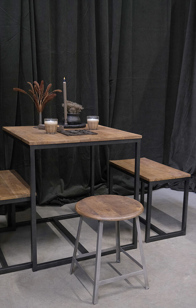 Trademark Living Holly skammel - grå