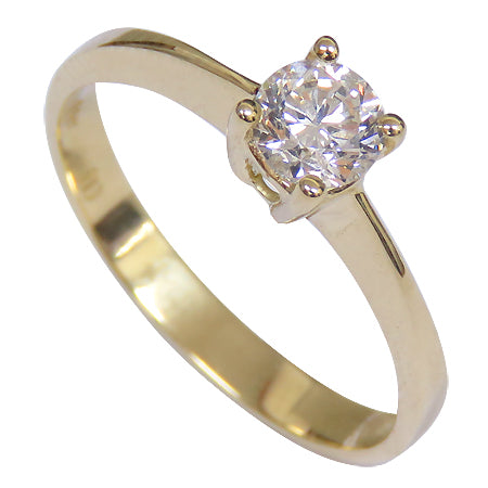 18K GULD SOLITAIRE RING 0,41 ct