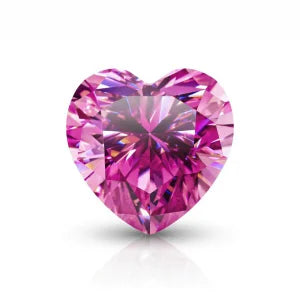 PINK HJERTE 1.00 ct. LABGROWN MOISSANITE