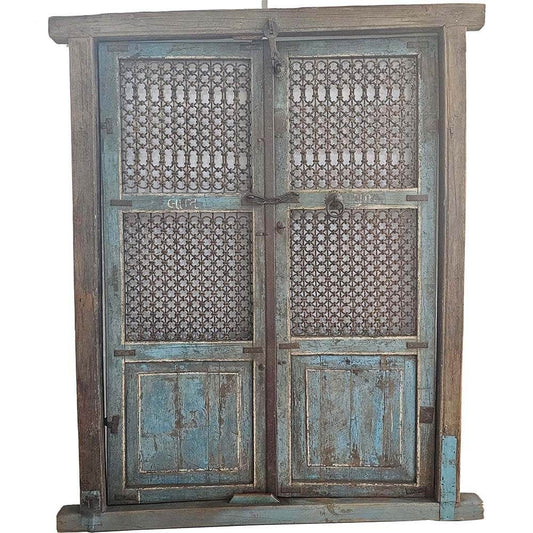 Trademark Living Gammel dør med jerngitter