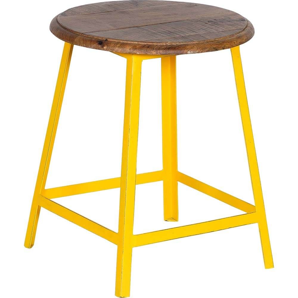 Trademark Living Holly skammel - gul