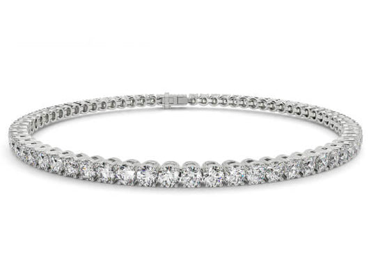ARMBÅND PLATINBELAGT SØLV 5 MM KUBIC ZIRKONER