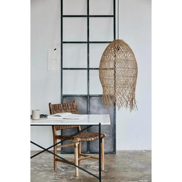 LOFTLAMPE I RATTEN