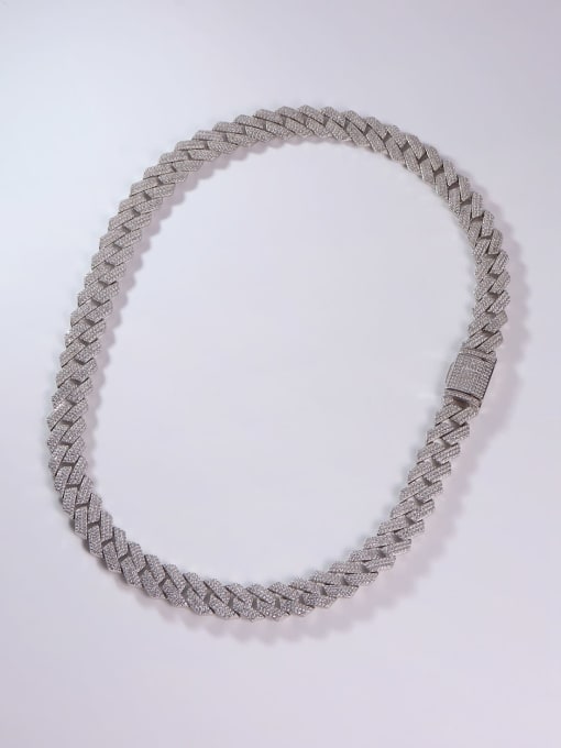 WONG NECKLACE SILVER - PLATINBELAGT.