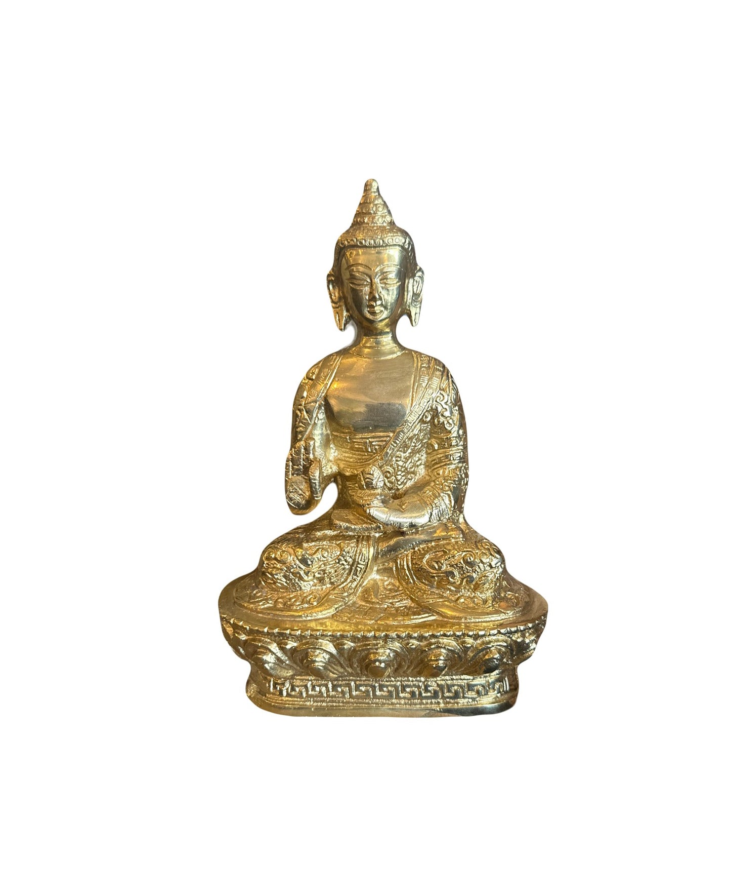 BUDDHA MESSING H 17,5 cm.