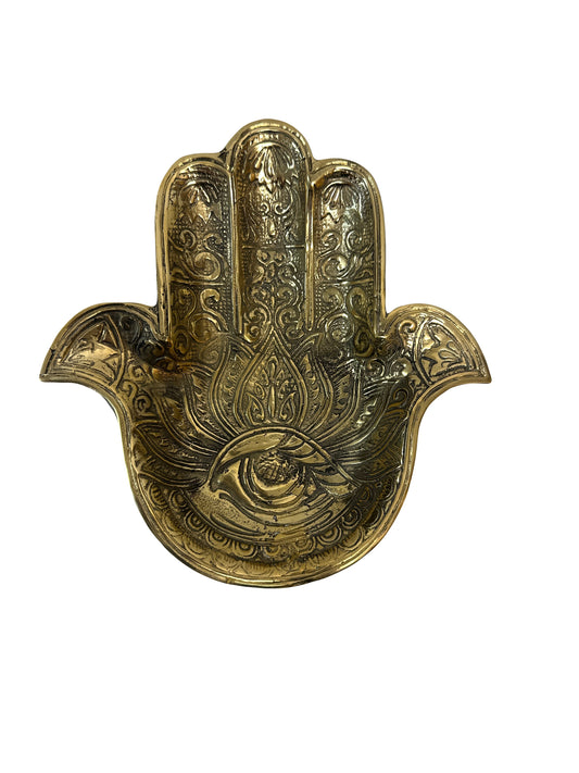 HAMZA HAND GOLD TRAY