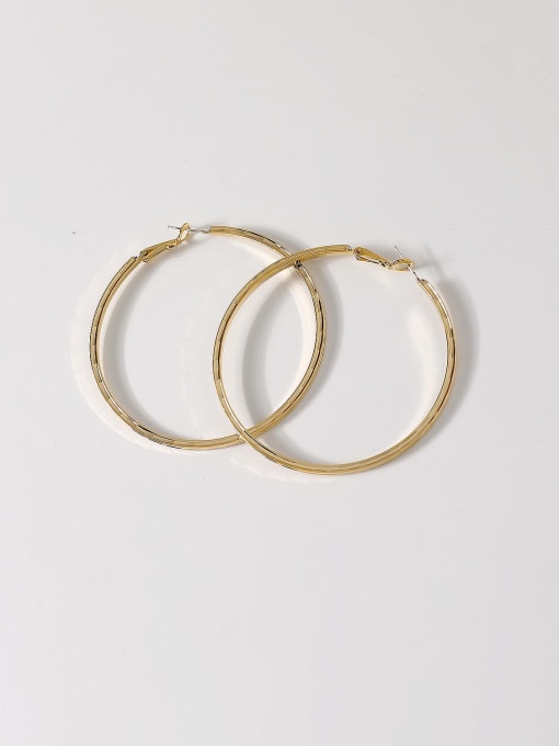 HOOP EARRINGS GOLD - D 5 cm - 6 cm - 7 cm