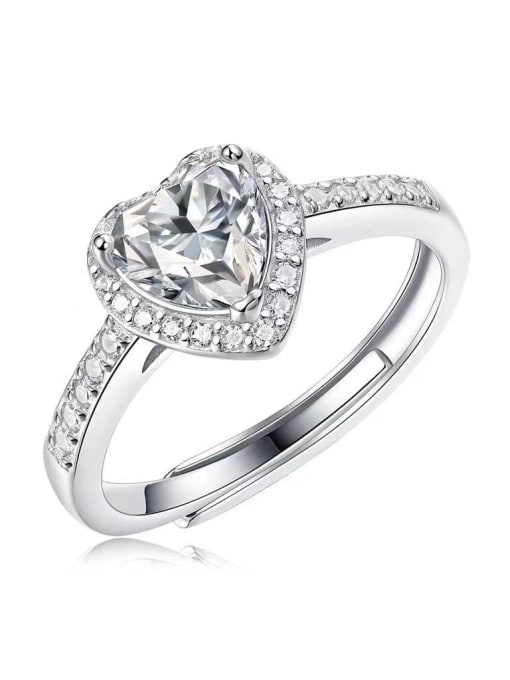 STERLING SILVER 925 MOISSANIT MULTISTONE D