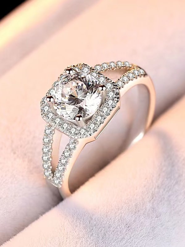 STERLING SILVER 925 MOISSANIT MULTISTONE