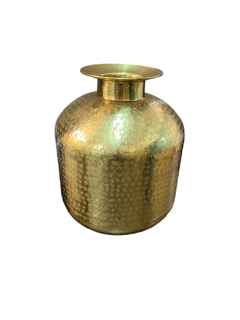 GOLD METAL POT L