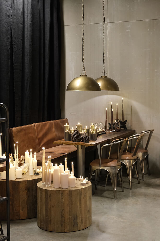 Trademark Living Living spisebordsstol - shiny med læder
