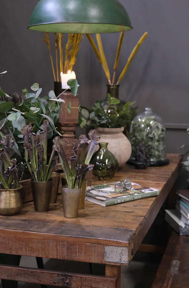 Trademark Living Messingkrus med fin patina