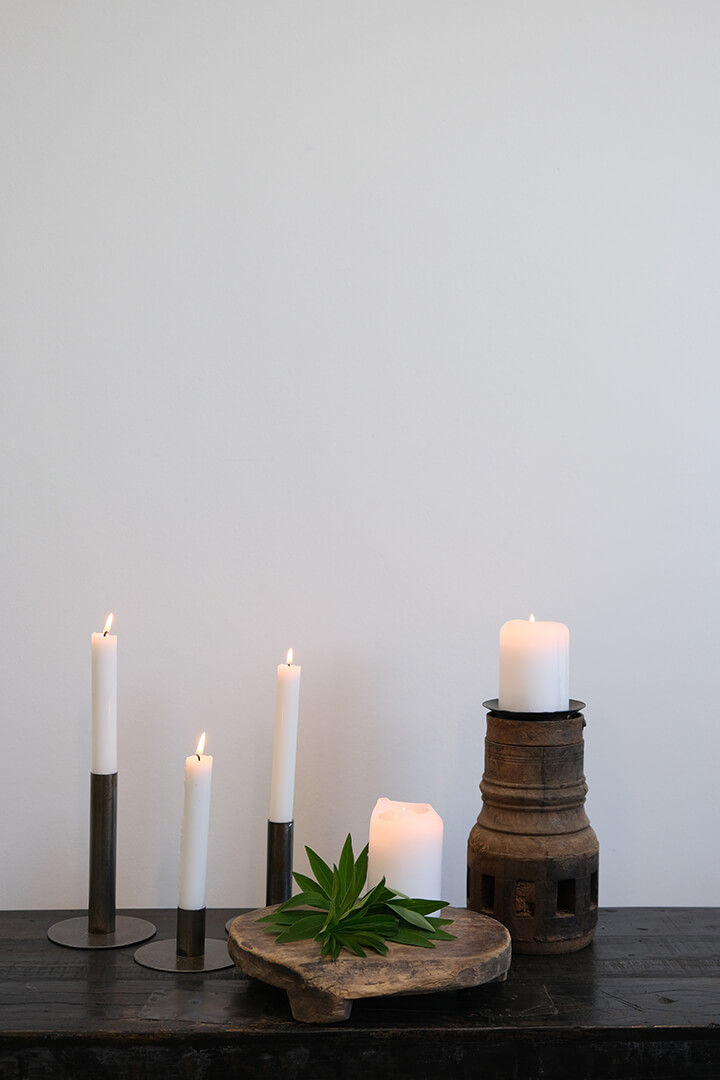 Trademark Living Pilu lysestage af gammel hjulnav - M