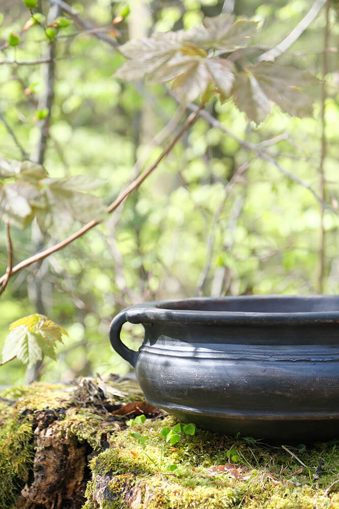 Trademark Living Botanic lerkrukke med håndtag - S