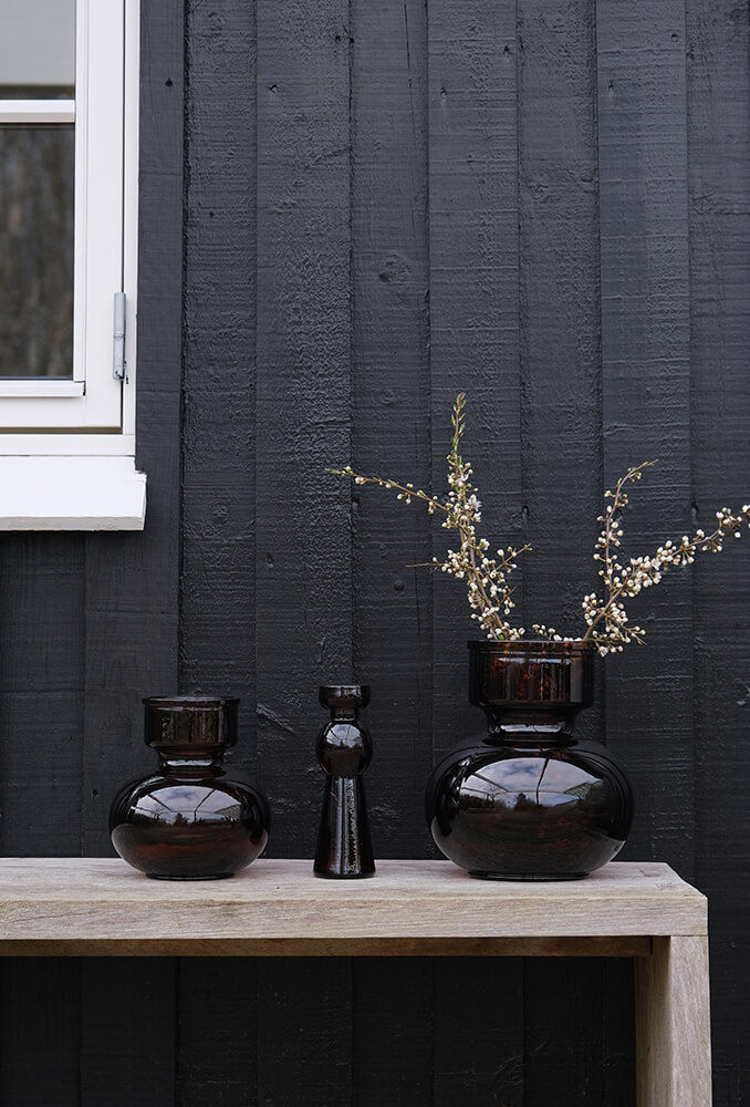 Trademark Living Roberts vase L - chokolade