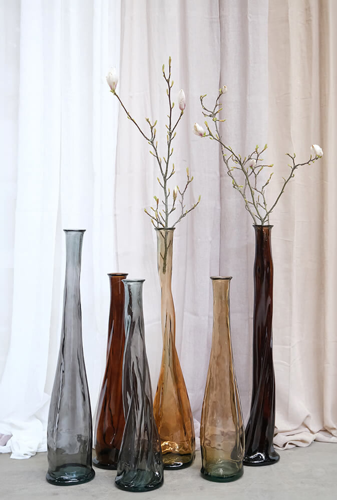 Trademark Living Paltrow gulvvase XL - røgfarvet