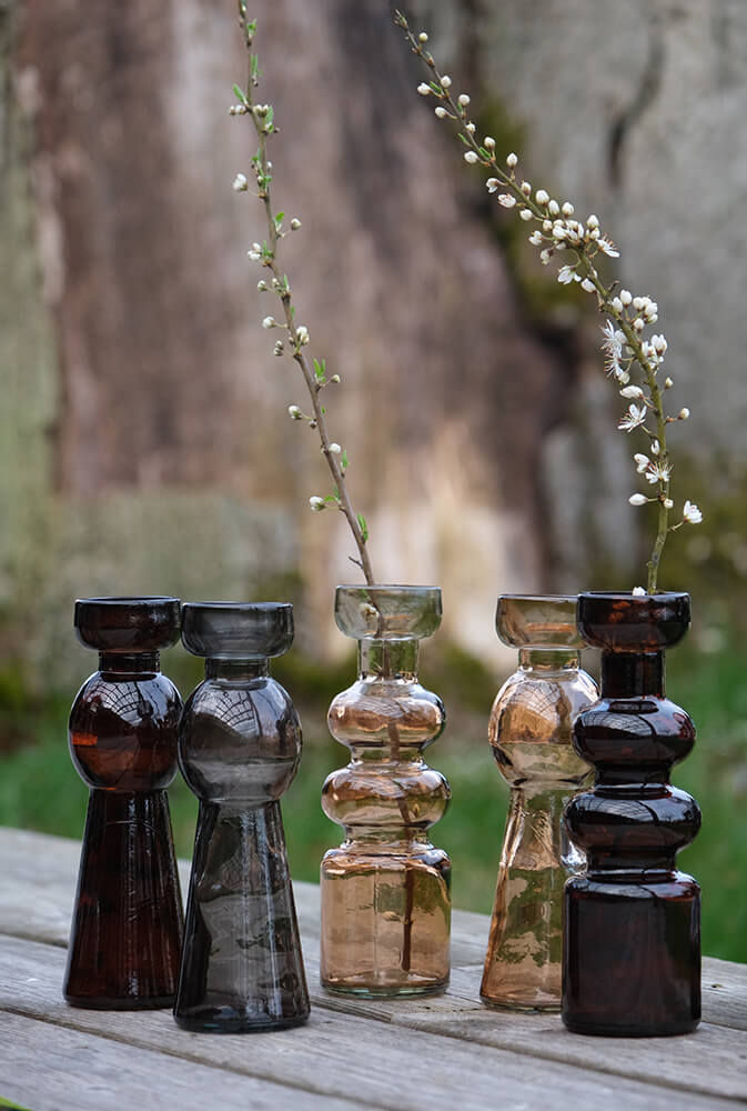 Trademark Living Liu vase - røgfarvet
