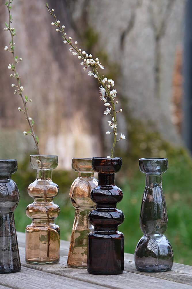 Trademark Living Liu vase - røgfarvet