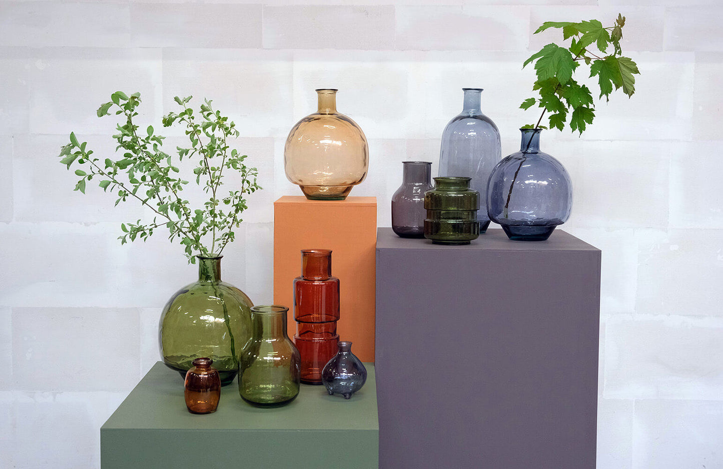 Trademark Living Flora glasvase - grå