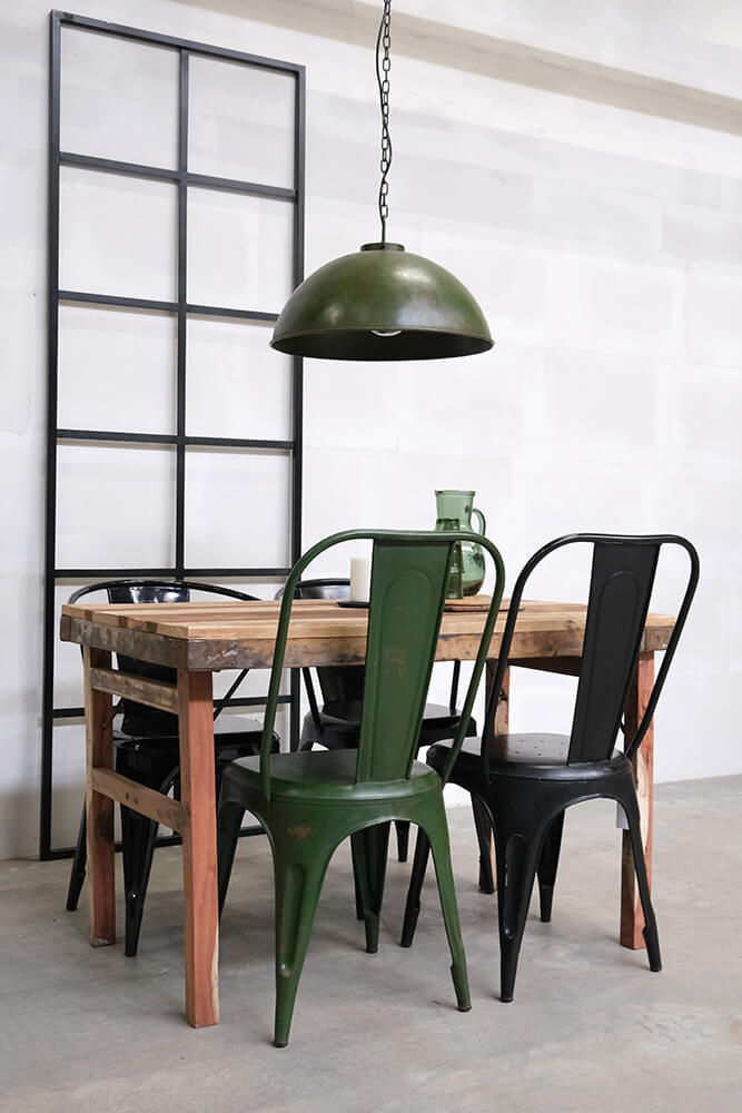 Trademark Living Living spisebordsstol med høj ryg - antikgrøn