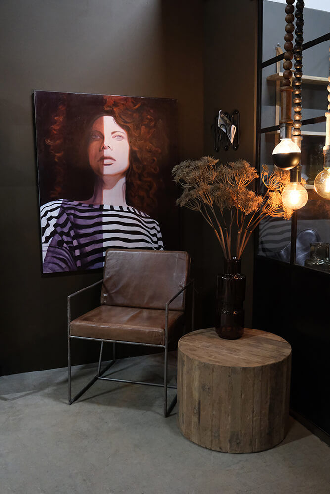 Trademark Living Moore læder loungestol