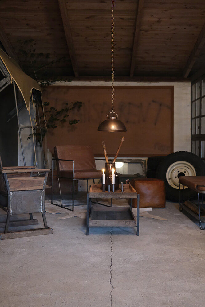 Trademark Living Moore læder loungestol