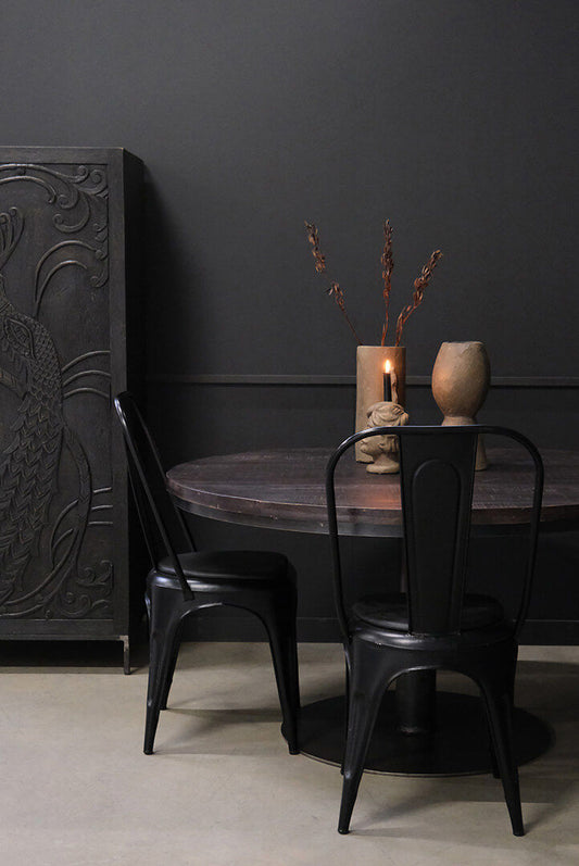 Trademark Living Jack spisebord sort - Ø120