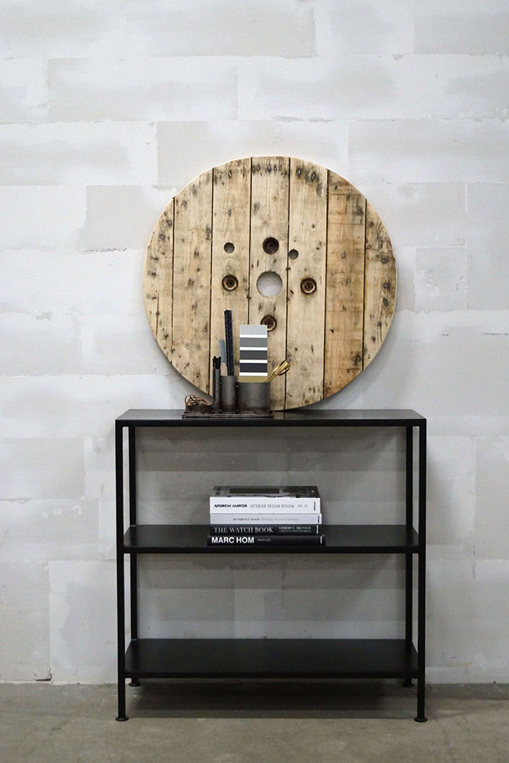 Trademark Living Seattle lav industriel jernreol - sort