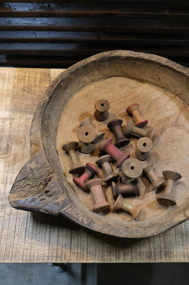 Trademark Living Lille gammel trådtrisse i træ