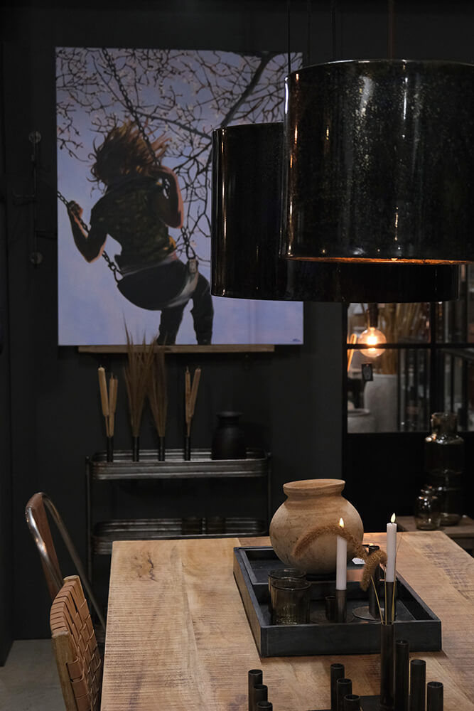 Trademark Living Marco kvadratisk marmor fad - sort