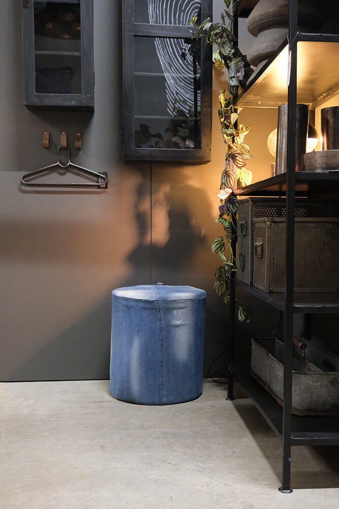 Trademark Living Denim puf - høj