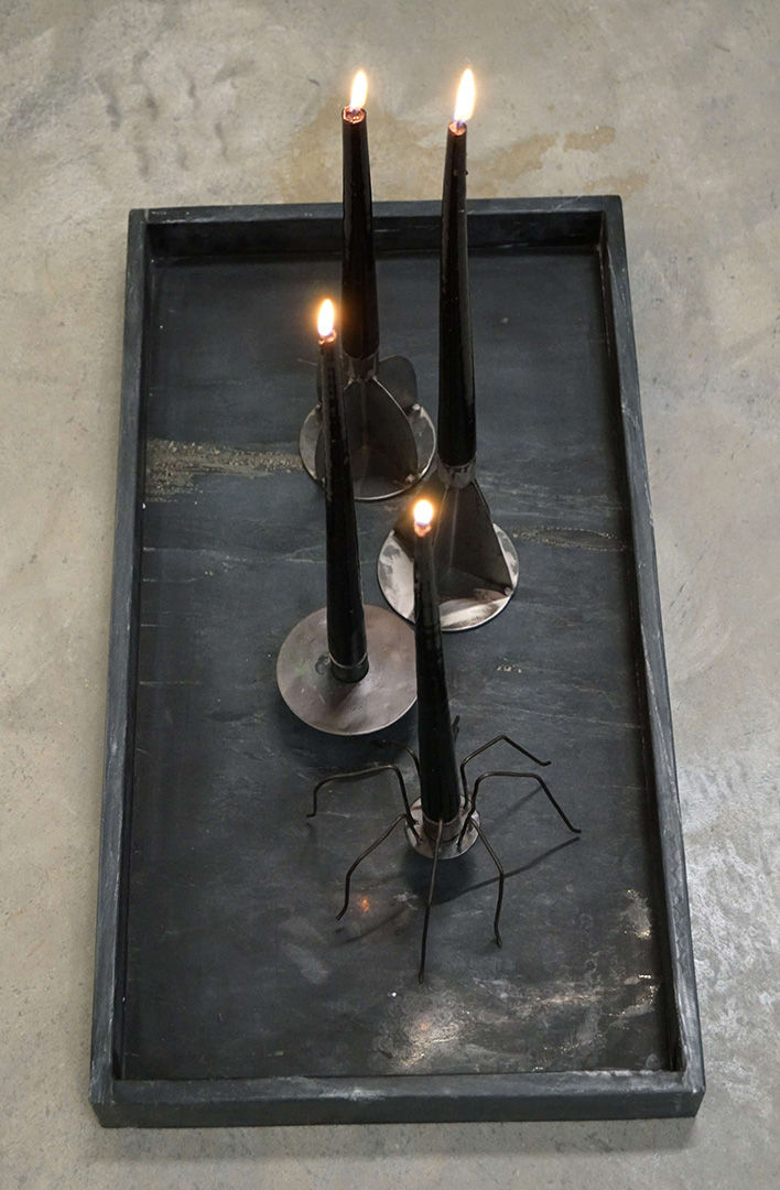 Trademark Living Marco stort marmor fad - sort